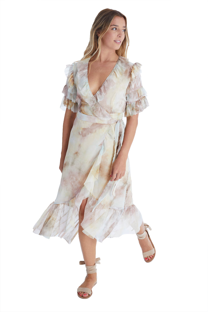 TIE DYE WRAP DRESS | ALLISON New York